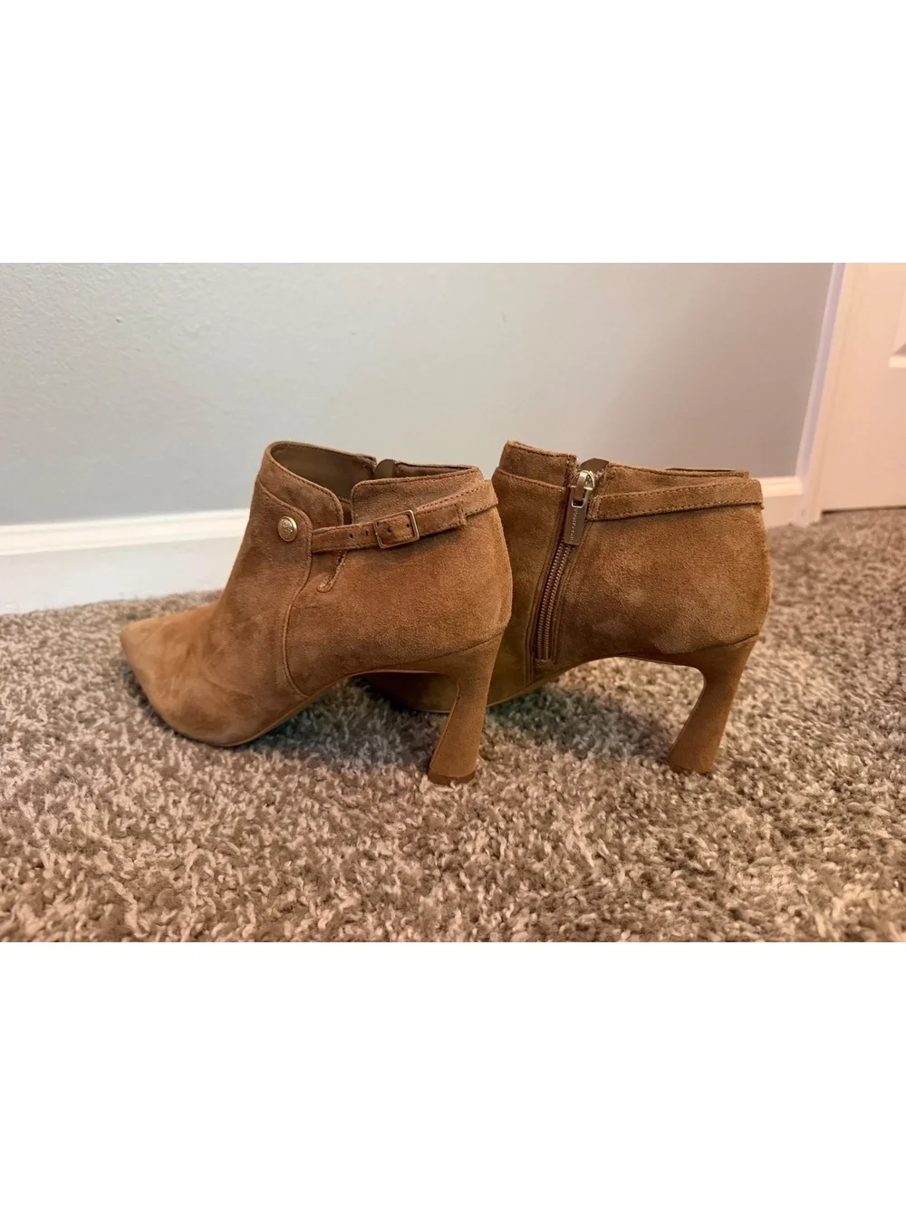 Vince Camuto Keeshey Suede Leather Booties Women’s 9.5